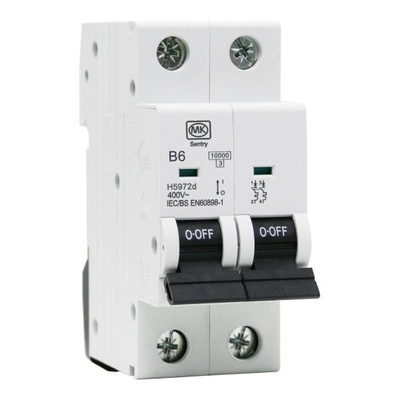 MK (UK) 2-Pole Circuit Breaker